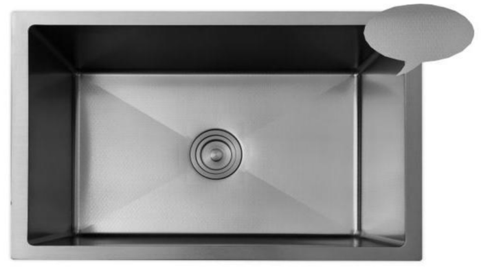 不鏽鋼壓花手工水槽  DF-6002ST(70cm)